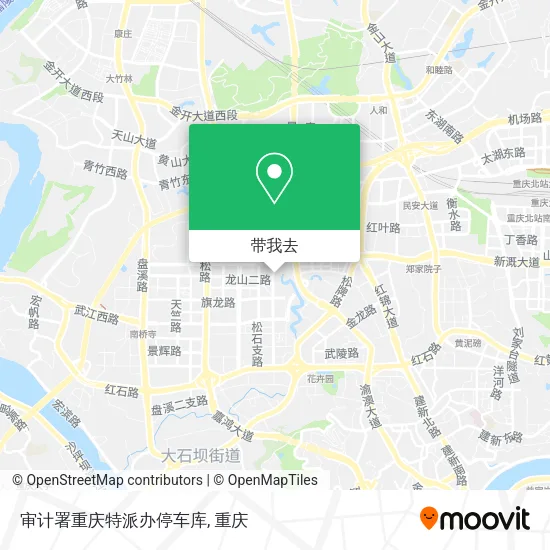 审计署重庆特派办停车库地图