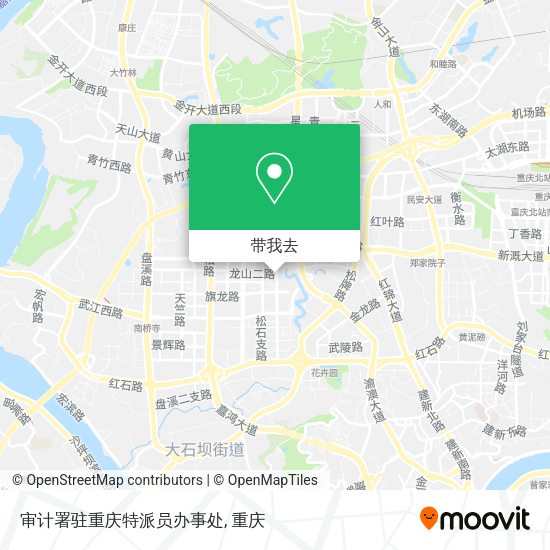 审计署驻重庆特派员办事处地图