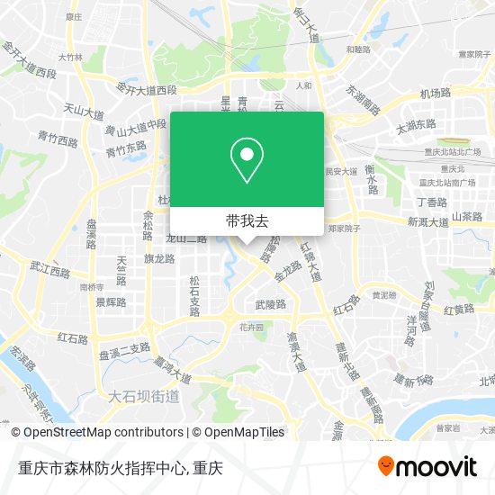 重庆市森林防火指挥中心地图