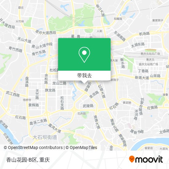 香山花园-B区地图