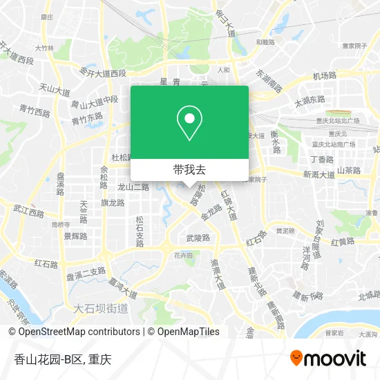 香山花园-B区地图