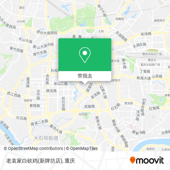 老袁家白砍鸡(新牌坊店)地图