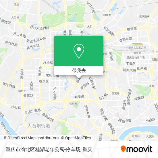 重庆市渝北区桂湖老年公寓-停车场地图