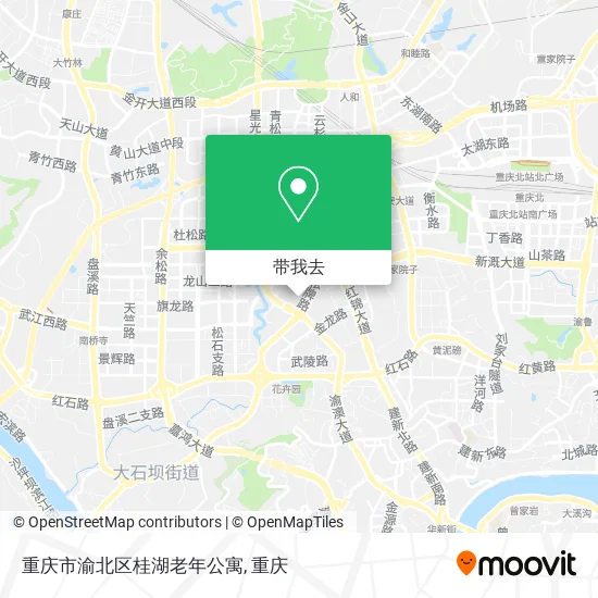 重庆市渝北区桂湖老年公寓地图