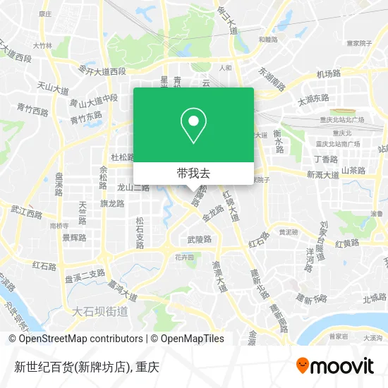 新世纪百货(新牌坊店)地图