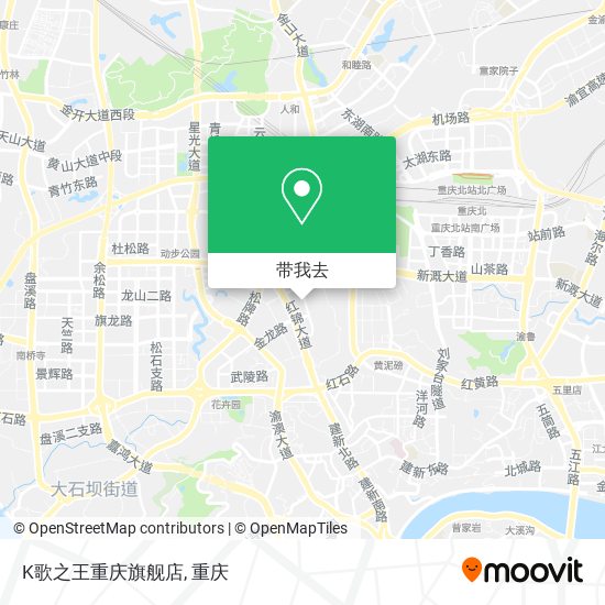 K歌之王重庆旗舰店地图