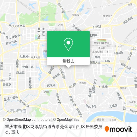 重庆市渝北区龙溪镇街道办事处金紫山社区居民委员会地图