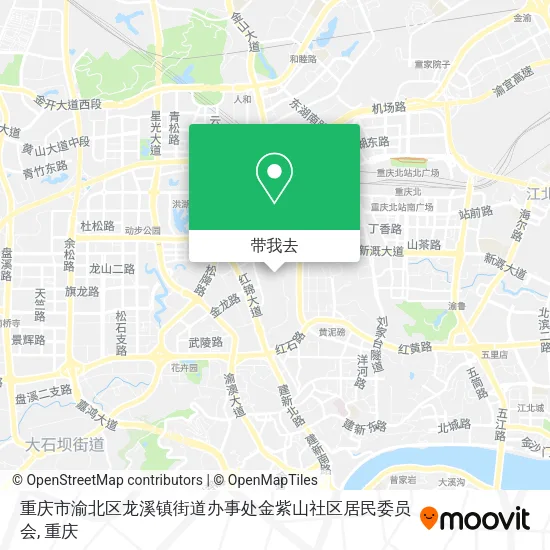 重庆市渝北区龙溪镇街道办事处金紫山社区居民委员会地图