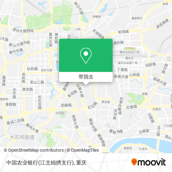 中国农业银行(江北锦绣支行)地图
