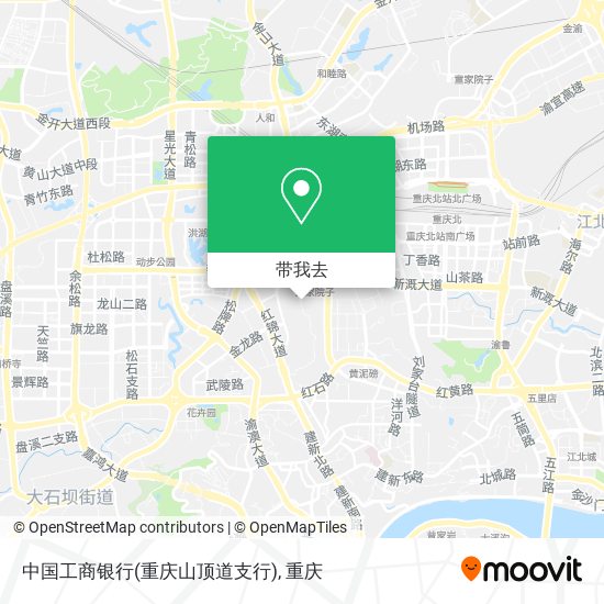 中国工商银行(重庆山顶道支行)地图
