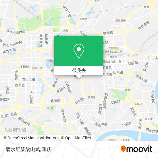 蘸水肥肠梁山鸡地图