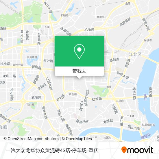 一汽大众龙华协众黄泥磅4S店-停车场地图