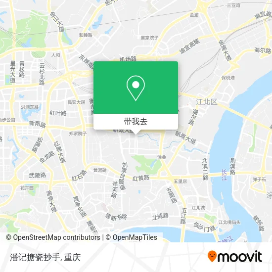 潘记搪瓷抄手地图