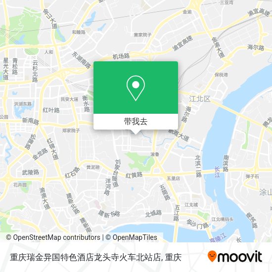 重庆瑞金异国特色酒店龙头寺火车北站店地图