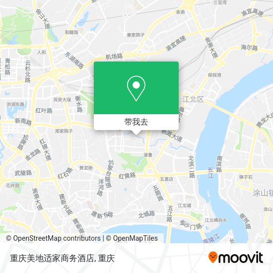 重庆美地适家商务酒店地图