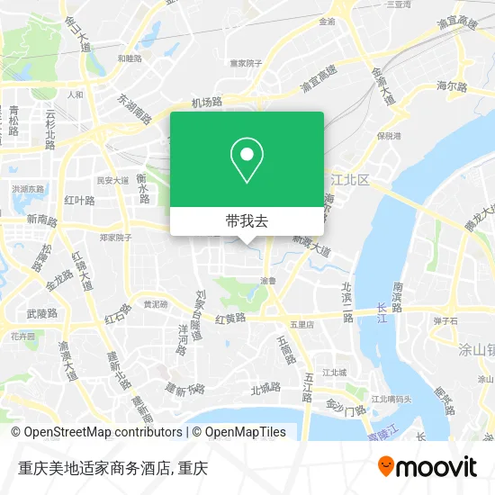 重庆美地适家商务酒店地图