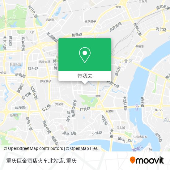 重庆巨金酒店火车北站店地图