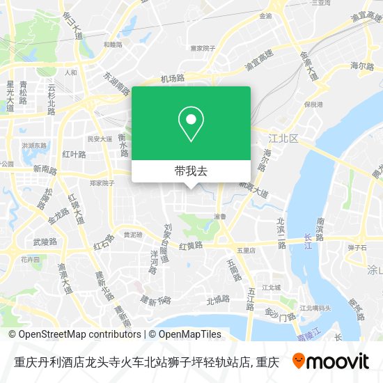 重庆丹利酒店龙头寺火车北站狮子坪轻轨站店地图