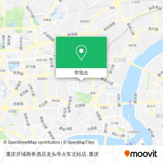 重庆开域商务酒店龙头寺火车北站店地图