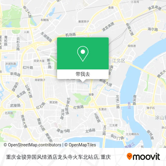 重庆金骏异国风情酒店龙头寺火车北站店地图