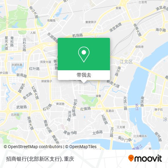 招商银行(北部新区支行)地图