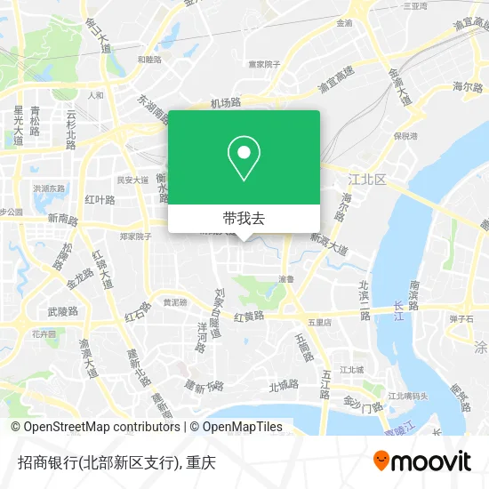 招商银行(北部新区支行)地图