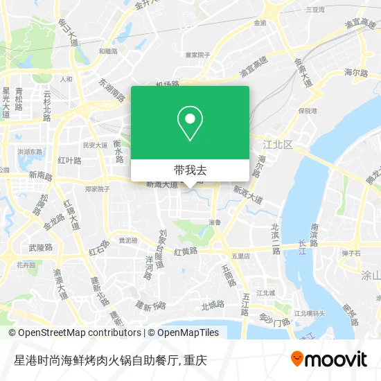 星港时尚海鲜烤肉火锅自助餐厅地图