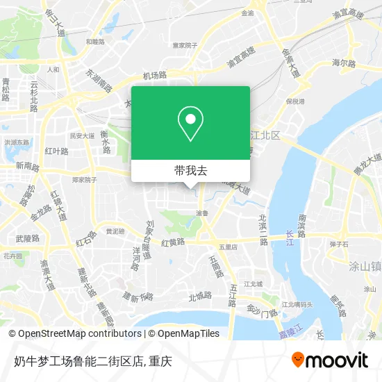 奶牛梦工场鲁能二街区店地图