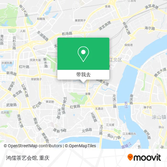 鸿儒茶艺会馆地图