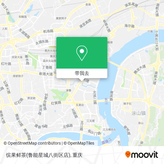 缤果鲜茶(鲁能星城八街区店)地图