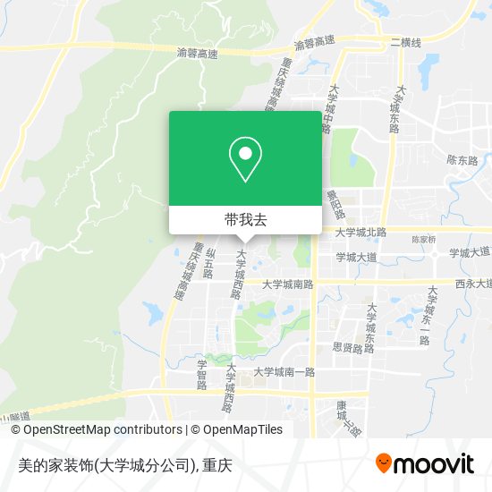 美的家装饰(大学城分公司)地图