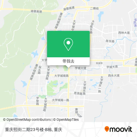 重庆熙街二期23号楼-B栋地图