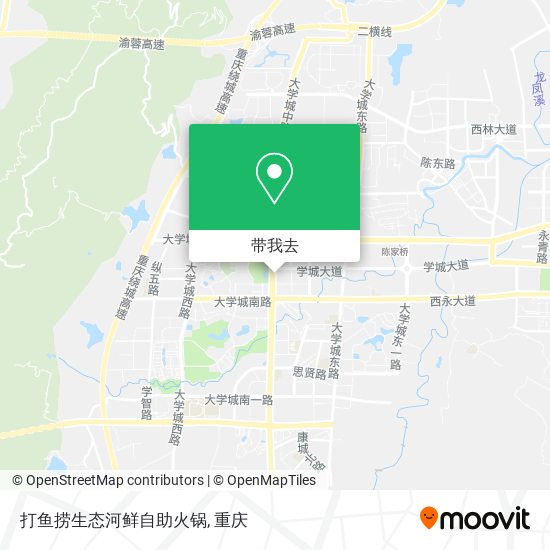 打鱼捞生态河鲜自助火锅地图