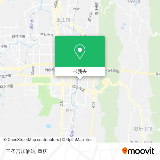 三圣宫加油站地图