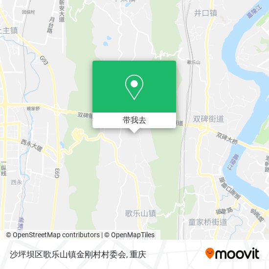 沙坪坝区歌乐山镇金刚村村委会地图