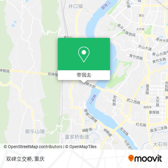双碑立交桥地图