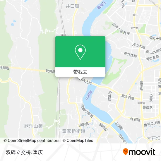 双碑立交桥地图