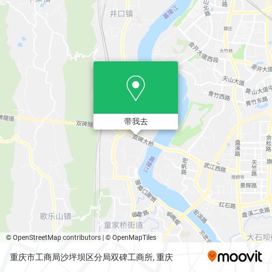 重庆市工商局沙坪坝区分局双碑工商所地图