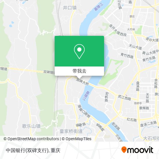 中国银行(双碑支行)地图