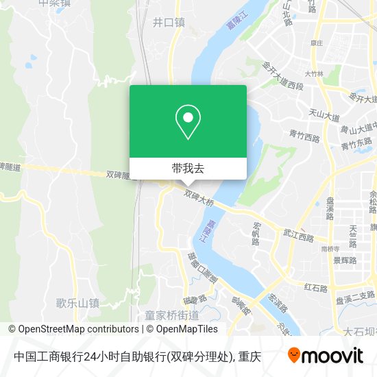 中国工商银行24小时自助银行(双碑分理处)地图