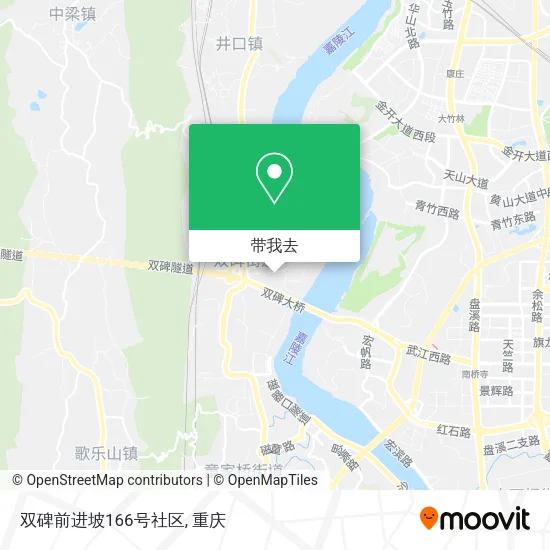 双碑前进坡166号社区地图