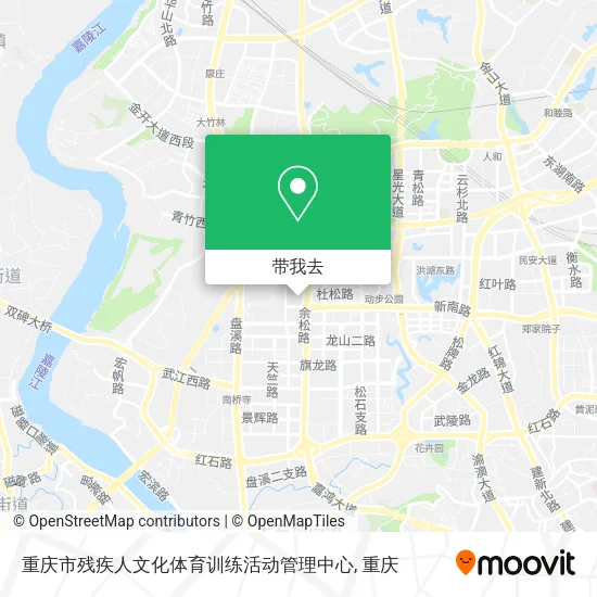 重庆市残疾人文化体育训练活动管理中心地图