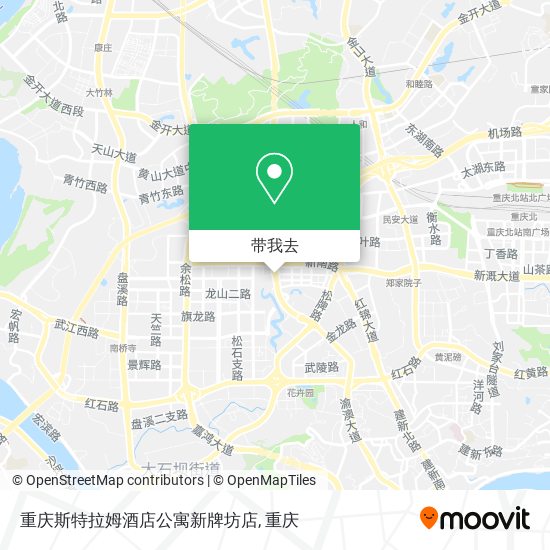 重庆斯特拉姆酒店公寓新牌坊店地图