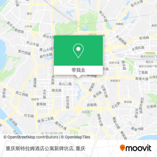 重庆斯特拉姆酒店公寓新牌坊店地图