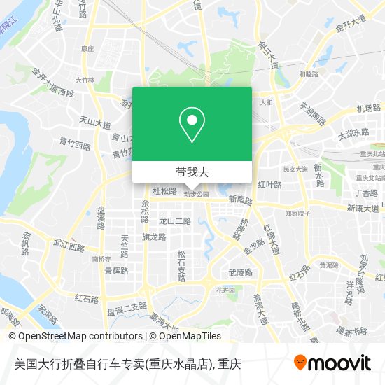 美国大行折叠自行车专卖(重庆水晶店)地图