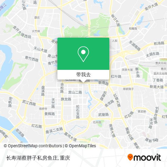 长寿湖蔡胖子私房鱼庄地图