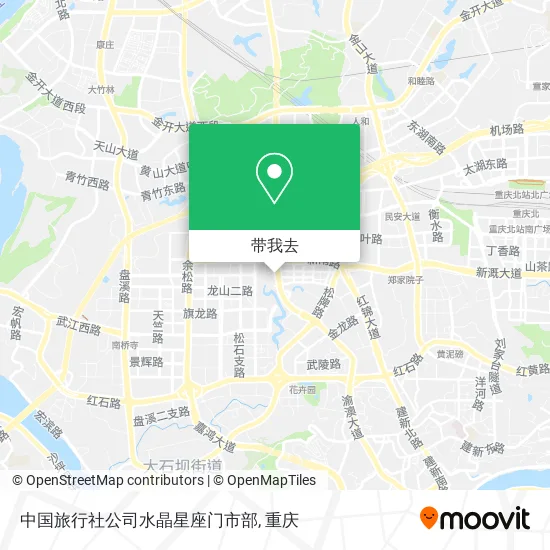 中国旅行社公司水晶星座门市部地图