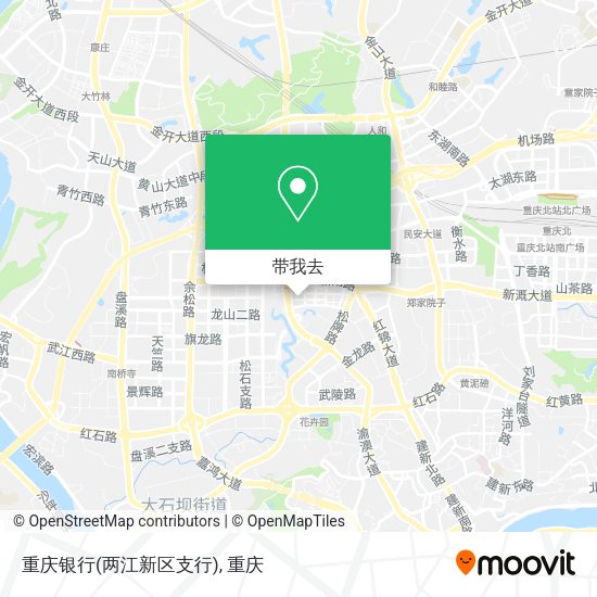 重庆银行(两江新区支行)地图