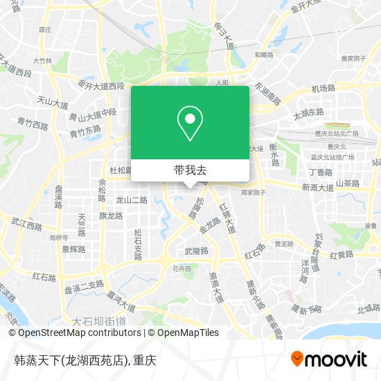韩蒸天下(龙湖西苑店)地图