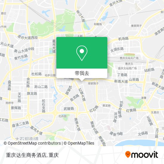 重庆达生商务酒店地图